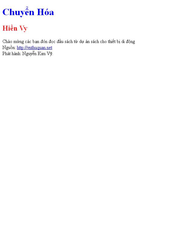 Chuyển Hóa
