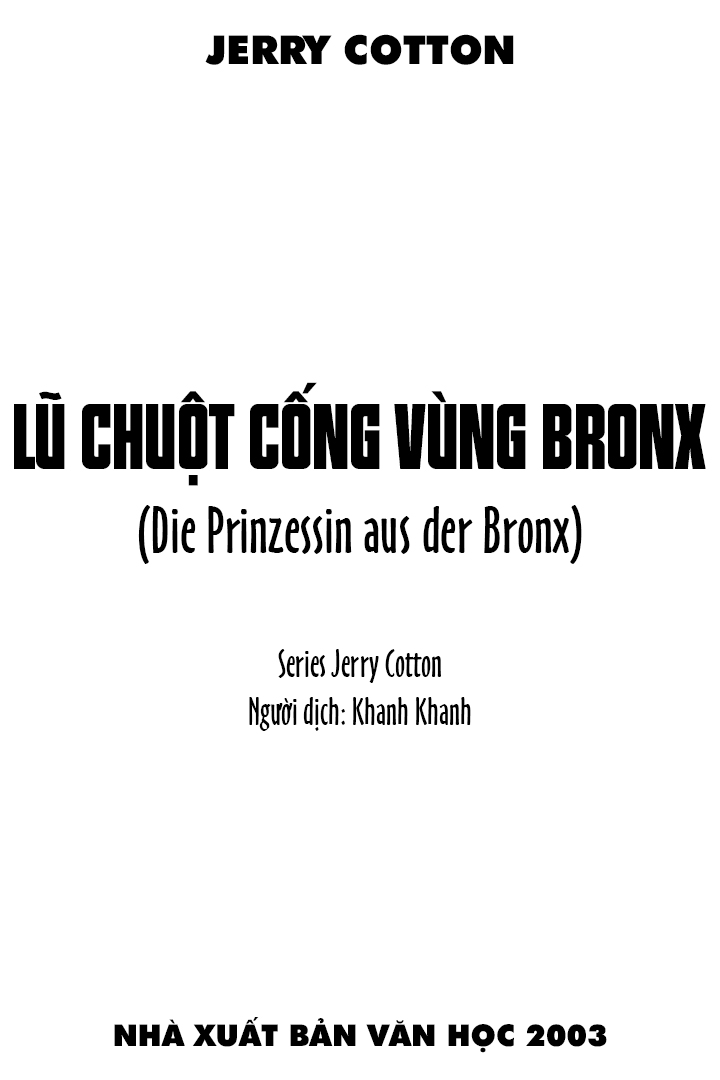 Lũ Chuột Cống Vùng Bronx