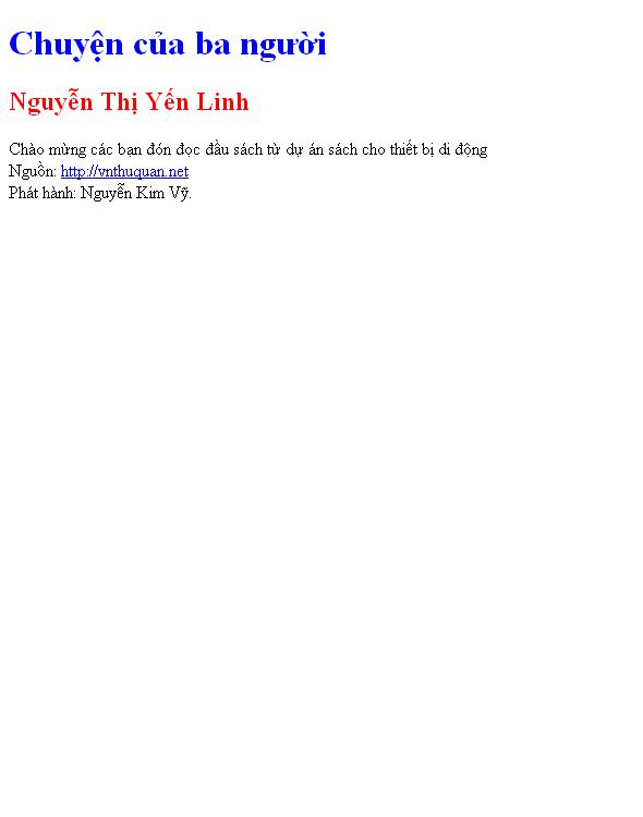 Chuyện của ba người