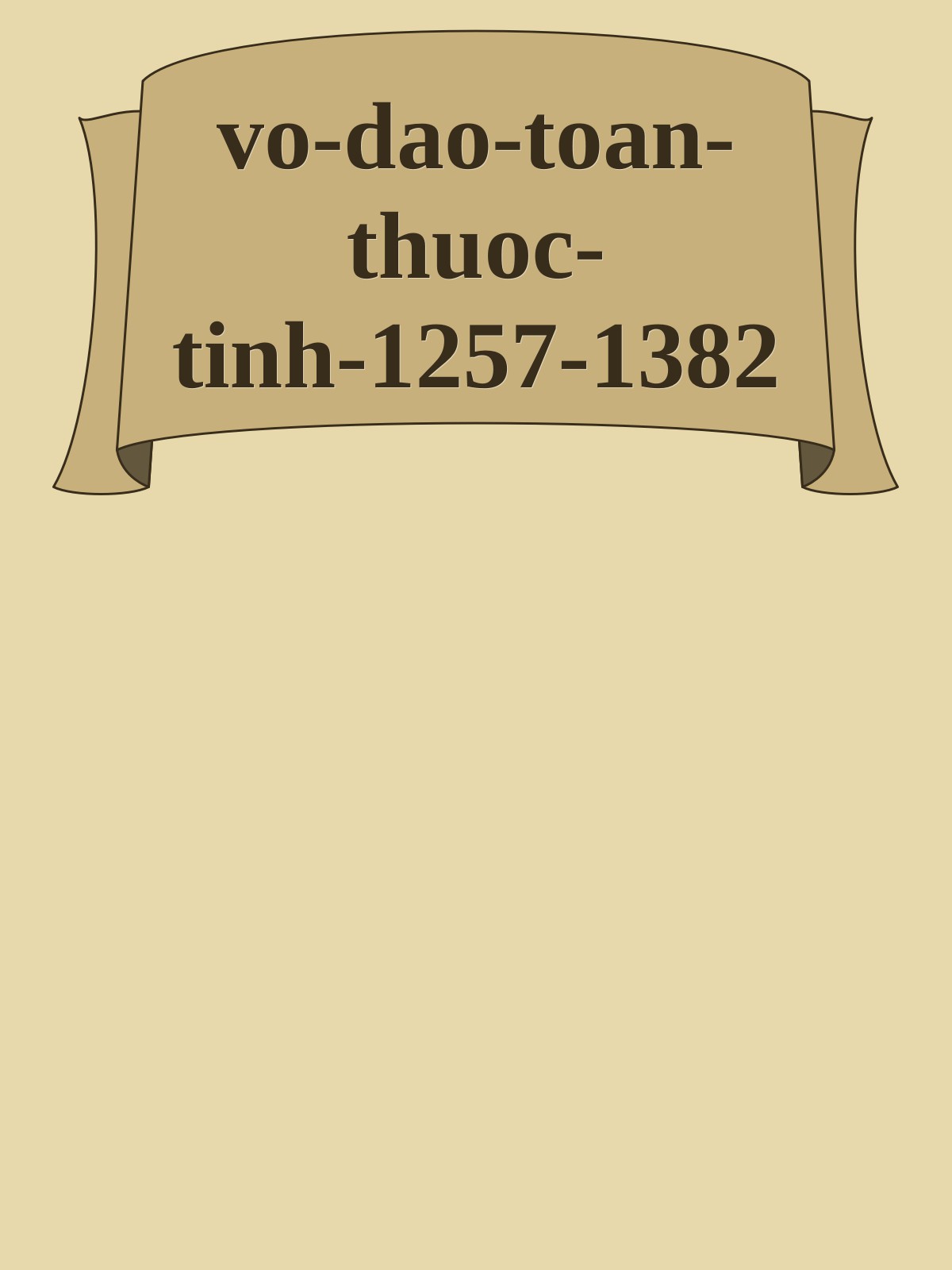 Võ Đạo Toàn Thuộc Tính