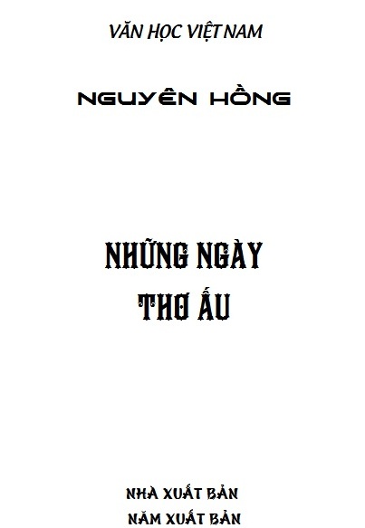 Những Ngày Thơ Ấu
