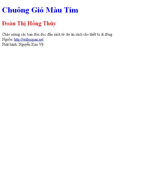 Chuông Gió Màu Tím