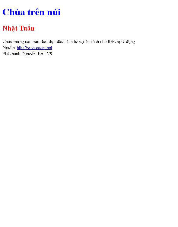 Chùa trên núi