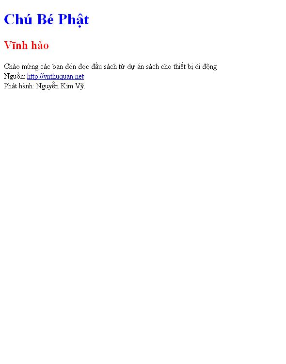 Chú Bé Phật