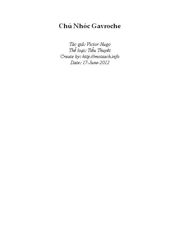 Chú Nhóc Gavroche