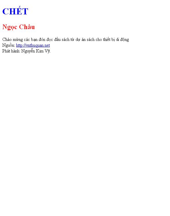 CHẾT