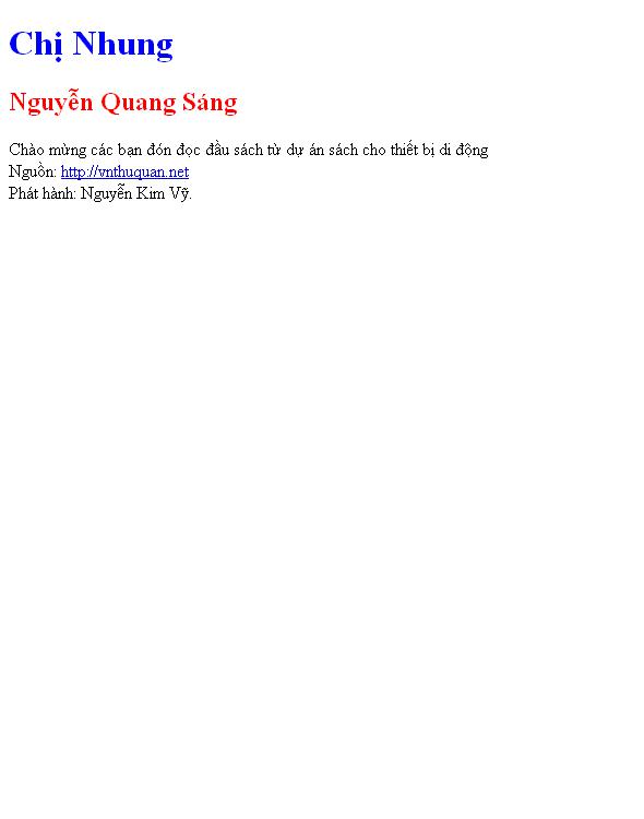 Chị Nhung