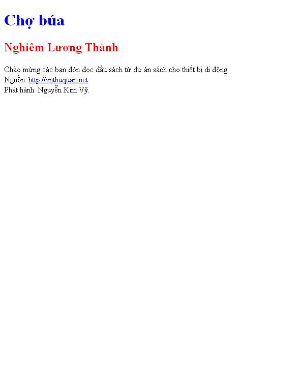 Chợ búa