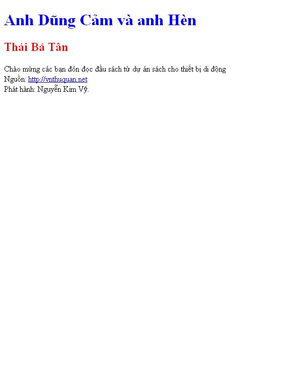 Anh Dũng Cảm và anh Hèn
