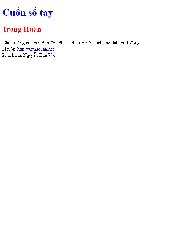 Cuốn sổ tay
