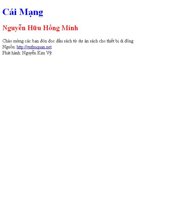 Cái Mạng
