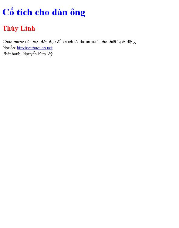 Cổ tích cho đàn ông