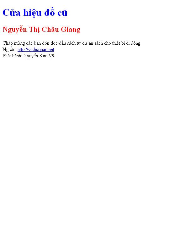 Cửa hiệu đồ cũ