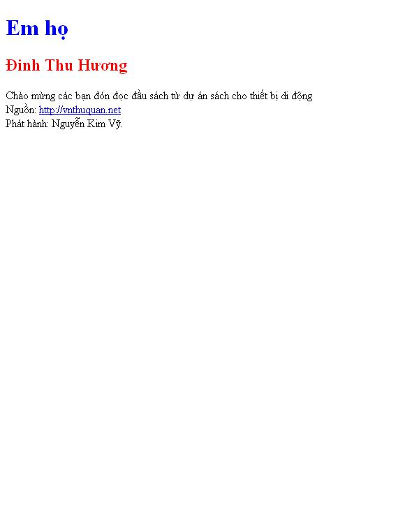 Em họ