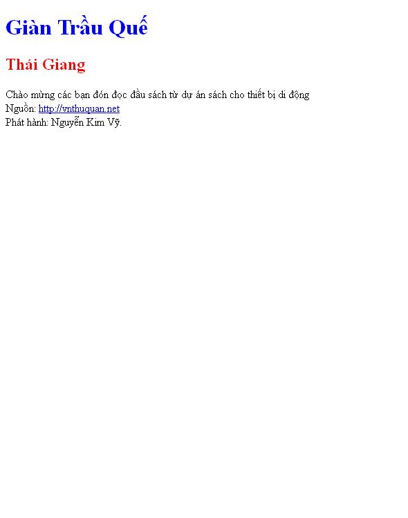 Giàn Trầu Quế