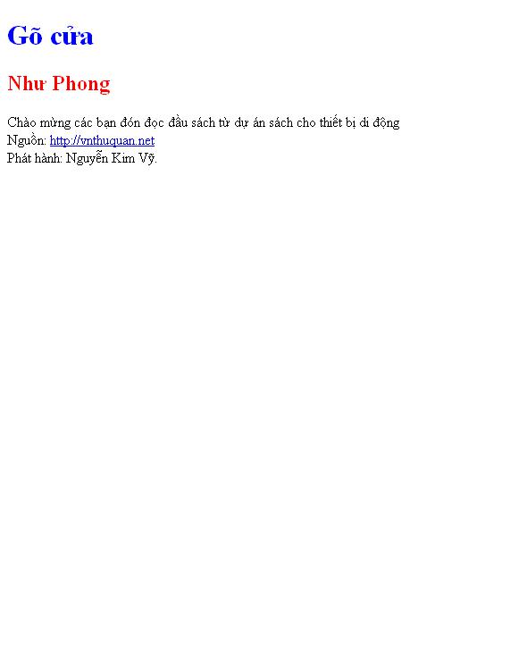 Gõ cửa