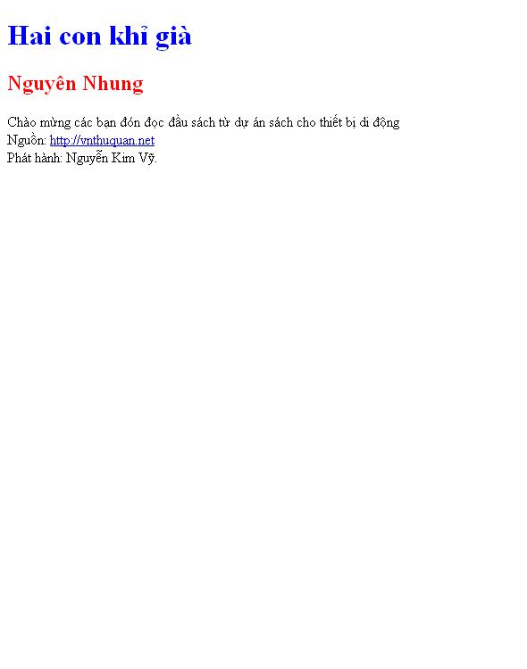Hai con khỉ già