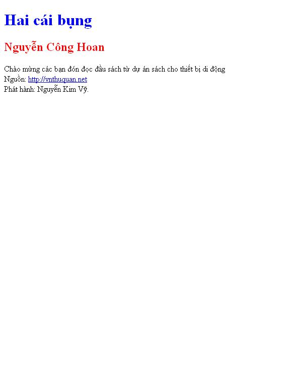 Hai cái bụng