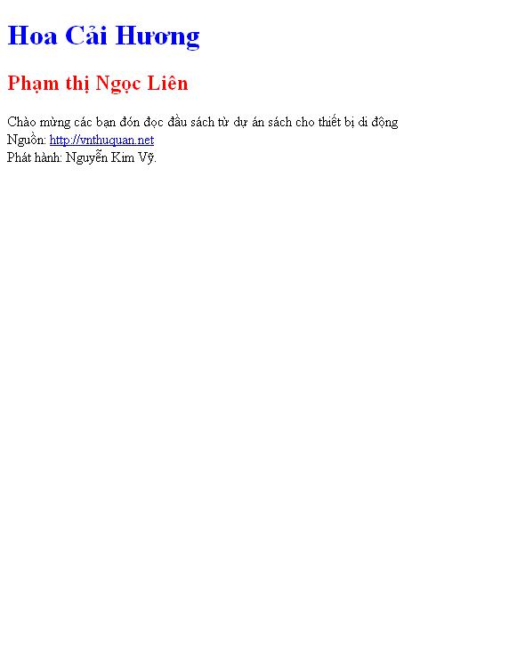 Hoa Cải Hương