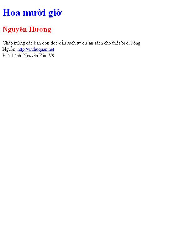 Hoa mười giờ