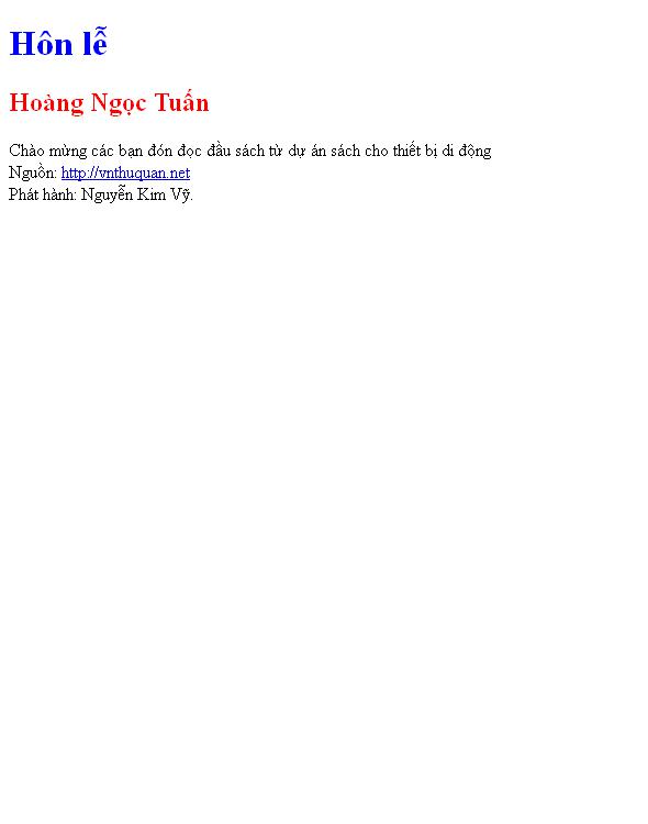 Hôn lễ