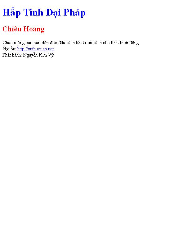 Hấp Tinh Đại Pháp