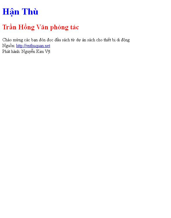 Hận Thù