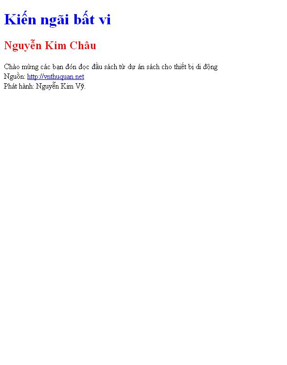 Kiến ngãi bất vi