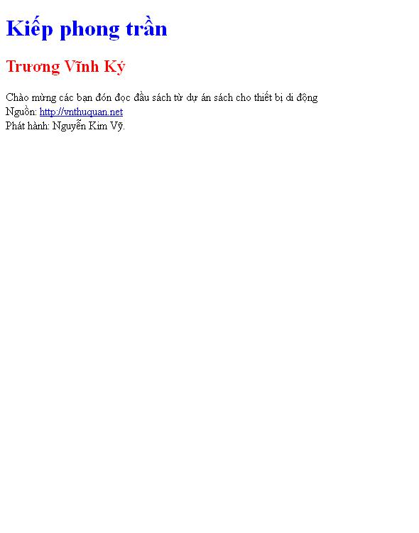 Kiếp phong trần