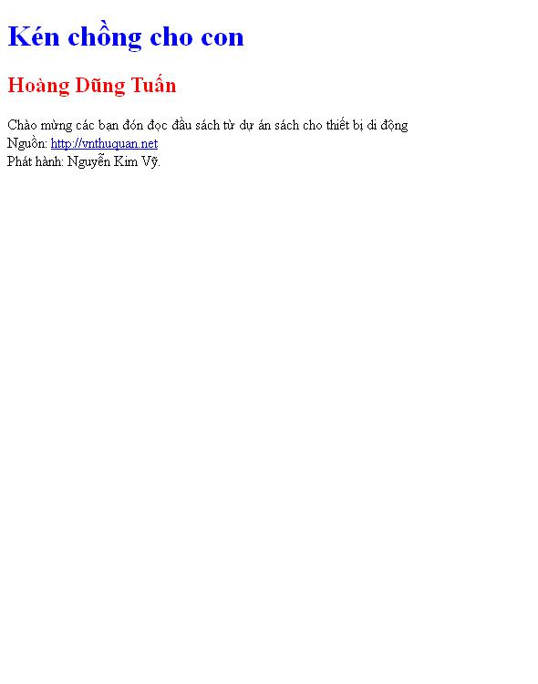 Kén chồng cho con
