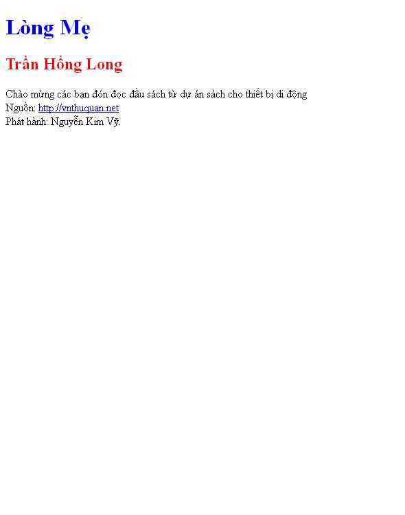 Lòng Mẹ