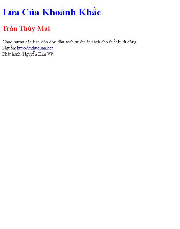 Lửa Của Khoảnh Khắc