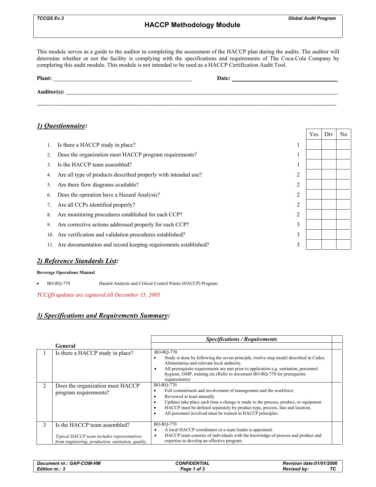 18. HACCP