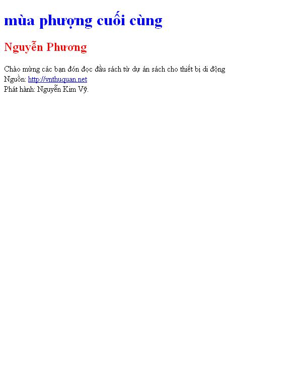 mùa phượng cuối cùng