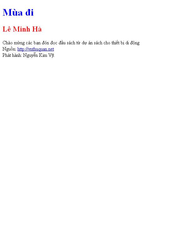 Mùa đi