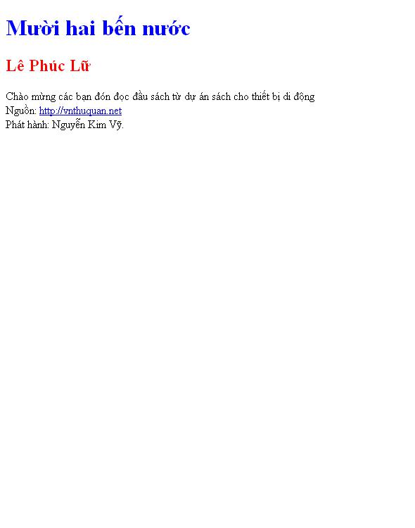 Mười hai bến nước