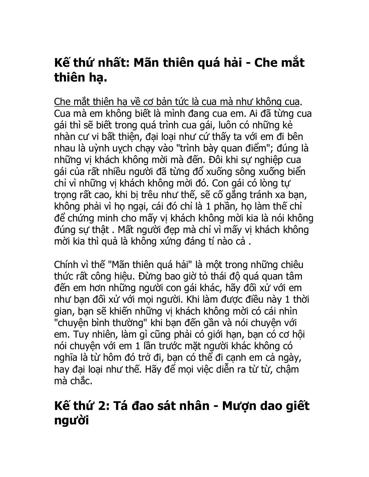 Nghe Thuat Cua Gai