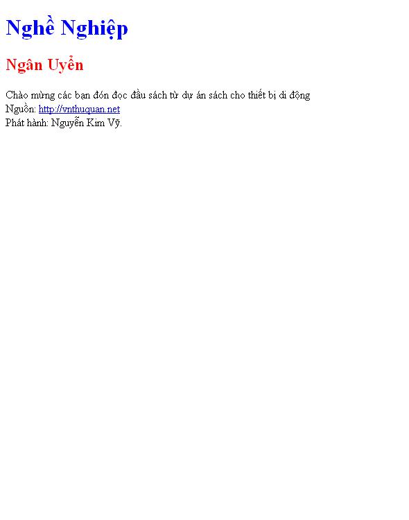 Nghề Nghiệp