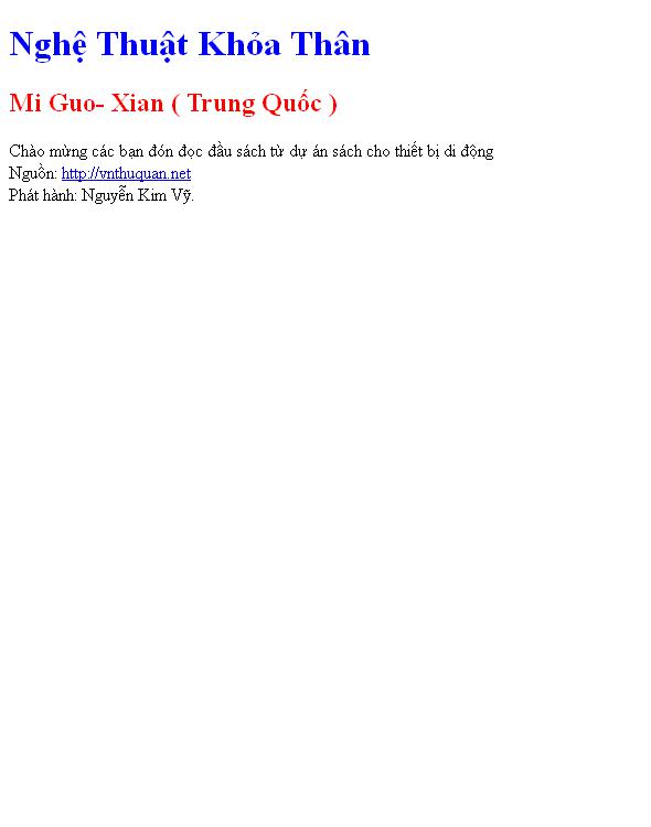 Nghệ Thuật Khỏa Thân