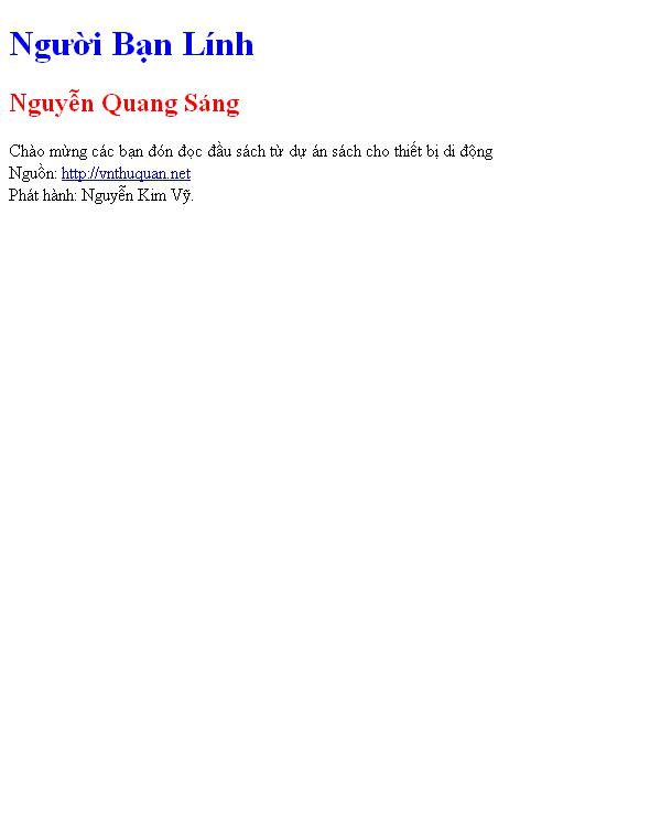 Người Bạn Lính