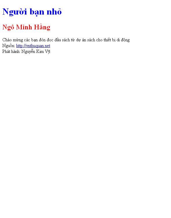 Người bạn nhỏ