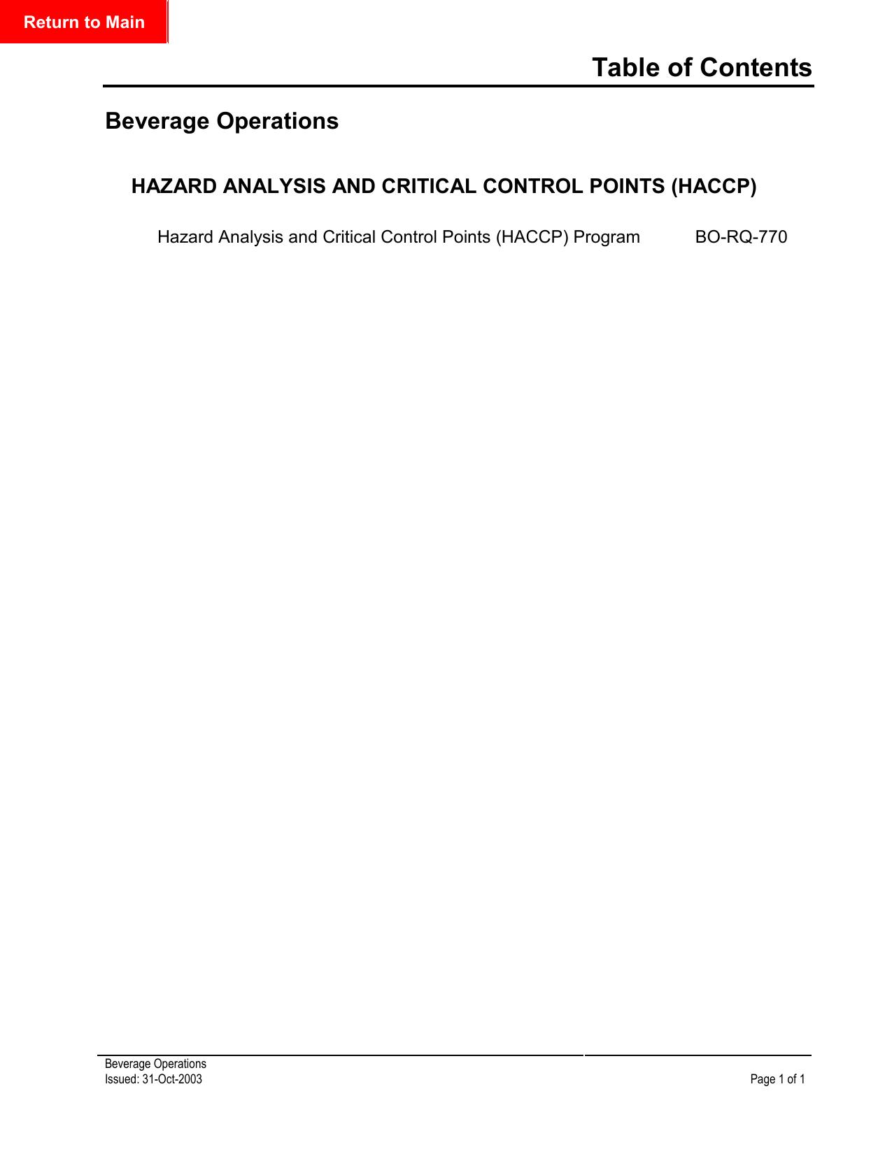 book bo HACCP