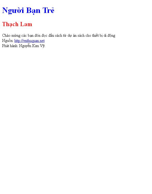 Người Bạn Trẻ