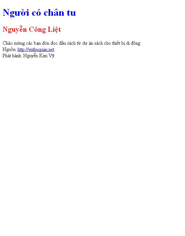 Người có chân tu
