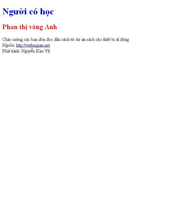 Người có học