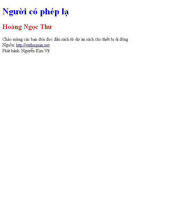 Người có phép lạ