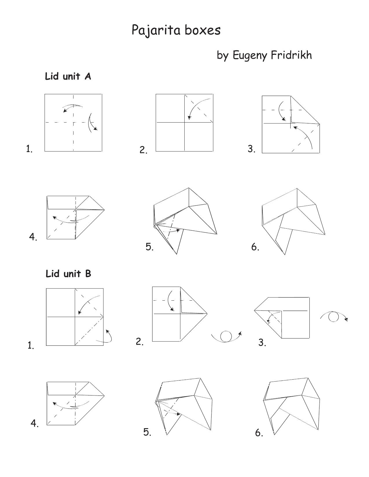 boxes with pajaritas