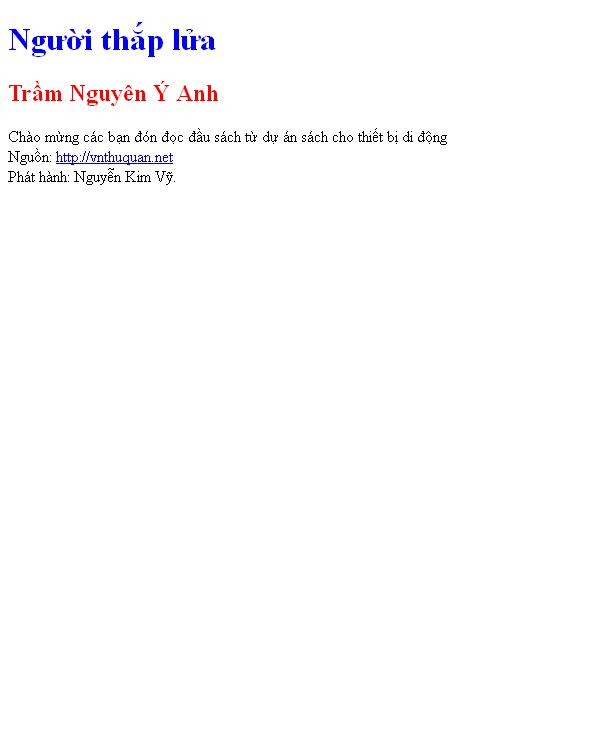 Người thắp lửa