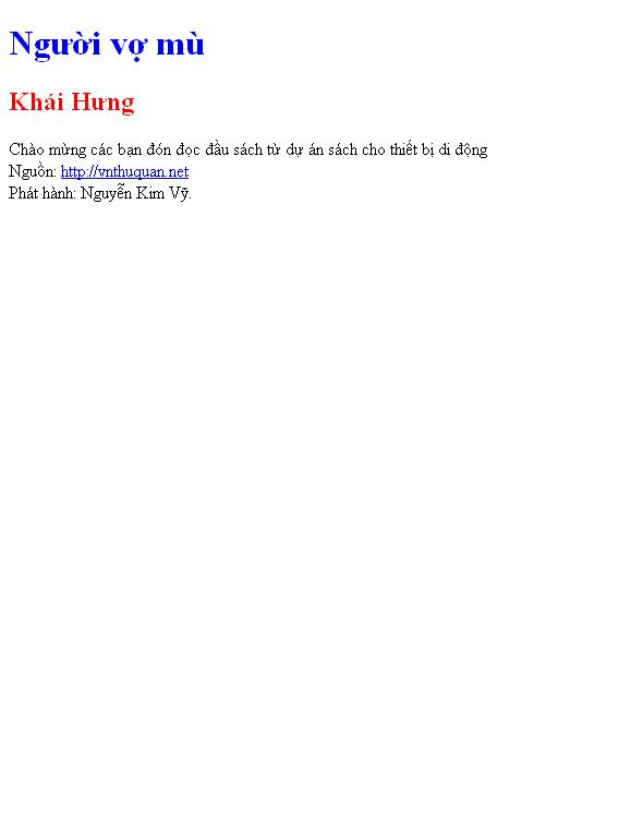 Người vợ mù