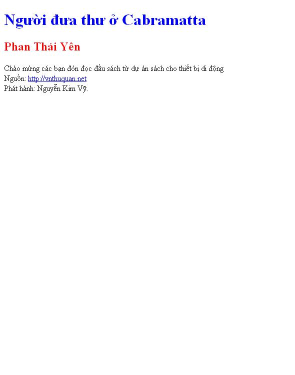Người đưa thư ở Cabramatta